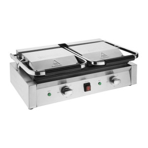Grill-Doppelkontakt Bistro Glatt/Glatt 230V - Buffalo