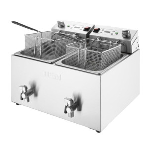 Dubbele Elektrische Friteuse met Timer - 2 X 8 L - Buffalo