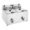 Dubbele Elektrische Friteuse met Timer - 2 X 8 L - Buffalo