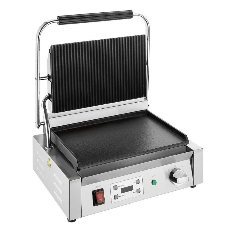 Großer Kontaktgrill Einfach Gerillt und Glatt - Buffalo Großer Kontaktgrill Einfach Gerillt und Glatt - Buffalo