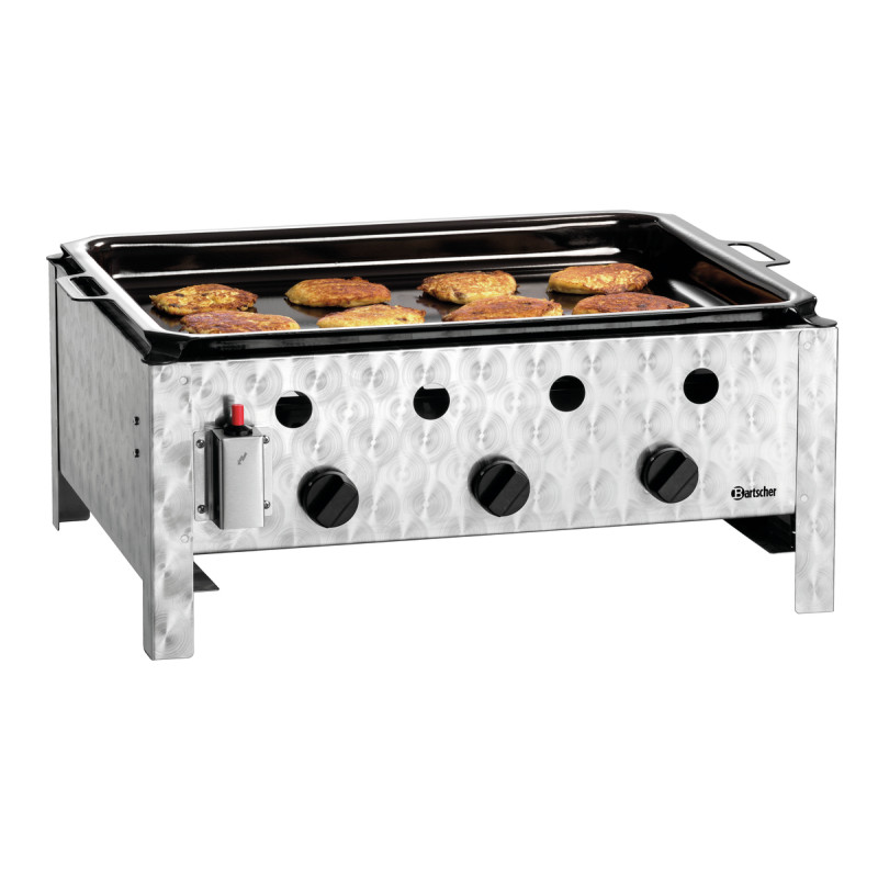 Tafelgrill - Gecombineerd met Gas Gladde Plaat - Bartscher Tafelgrill - Gecombineerd met Gas Gladde Plaat - Bartscher