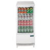 Witte Positieve Koelvitrine 2 Gebogen Deuren 86 L - Polar