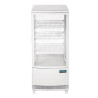 Witte Positieve Koelvitrine 2 Gebogen Deuren 86 L - Polar