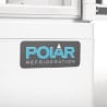 Witte Positieve Koelvitrine 2 Gebogen Deuren 86 L - Polar
