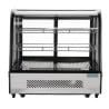 Schwarze Kühlvitrine für Theken - 120 L - Polar
