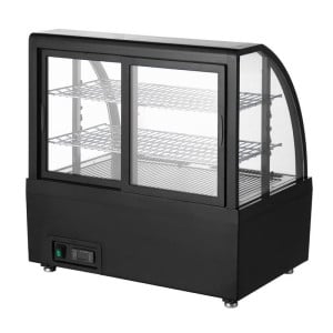 Vitrine Réfrigérée de Comptoir Noire - 100 L - Polar
