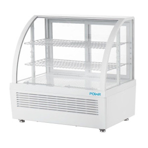 Witte Koelvitrine voor Toonbank - 2 Schappen - 100 L - Polar
