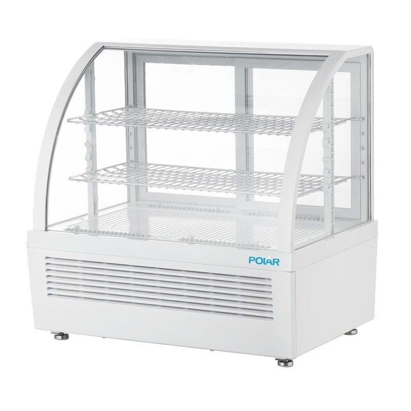 Witte Koelvitrine voor Toonbank - 2 Planken - 100 L - Polar Witte Koelvitrine voor Toonbank - 2 Planken - 100 L - Polar