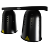 Lampe Zwei Heizlampe Schwarz - 500 W