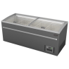 Congélateur Bahut Gris pour Supermarché - 850 L