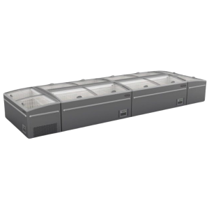 Congélateur Bahut Gris pour Supermarché - 850 L