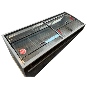 Congélateur Bahut Gris pour Supermarché - 850 L