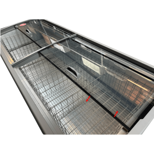 Congélateur Bahut Gris pour Supermarché - 850 L