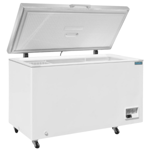 Gefriertruhe mit Edelstahldeckel - 378 L