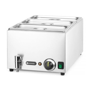 Bain-Marie avec Robinet de Vidange - 3 GN 1/3 - HENDI