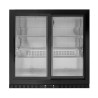 Achterbar Koelkast Compact 2 deuren met glas voor restaurant, bar, brasserie.