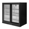 Achterbar Koelkast Compact 2 deuren met glas voor restaurant, bar, brasserie.