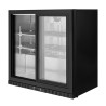 Achterbar Koelkast Compact 2 deuren met glas voor restaurant, bar, brasserie.