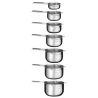Set aus 7 Kapseln - Edelstahl