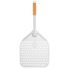Vierkante Geperforeerde Pizzaschep met Korte Steel - 300x660 mm