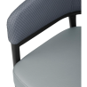 Meridian fauteuils in blauw PVC - Set van 2