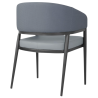 Meridian fauteuils in blauw PVC - Set van 2