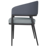 Meridian fauteuils in blauw PVC - Set van 2