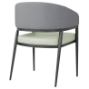 Meridian Sessel in Grau / Pistazie - Set von 2