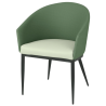Meridian fauteuils in groen - Set van 2