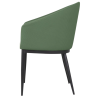 Meridian fauteuils in groen - Set van 2