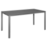 Valletta Slatted Table in Gray - 1560 mm