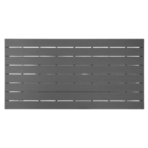 Valletta Slatted Table in Gray - 1560 mm