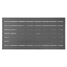 Valletta Slatted Table in Gray - 1560 mm