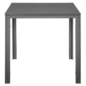 Square Slatted Table Valletta in Gray - 780 mm