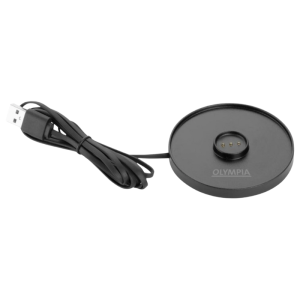 Tischlampe mit rundem Lampenschirm Lucca Schwarz - 200 mm