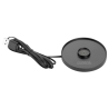 Tischlampe mit rundem Lampenschirm Lucca Schwarz - 200 mm