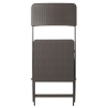 Chaises Pliable en Roten PE Marron - Lot de 2