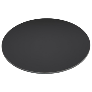 Matte Black Round Tabletop - 600 mm