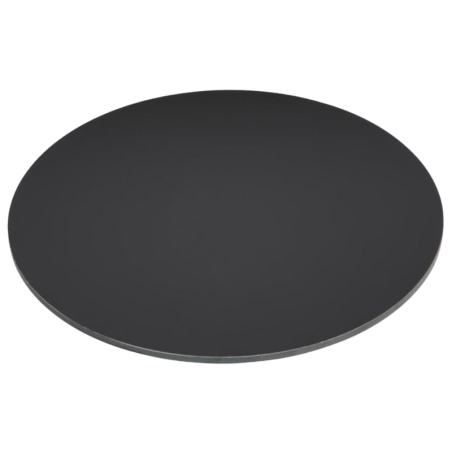 Matte Black Round Tabletop - 600 mm
