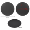 Matte Black Round Tabletop - 600 mm