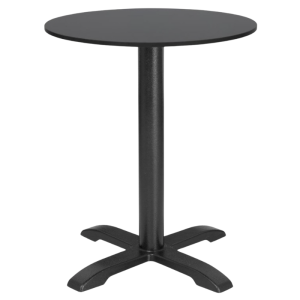 Matte Black Round Tabletop - 600 mm