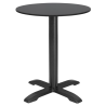 Matte Black Round Tabletop - 600 mm