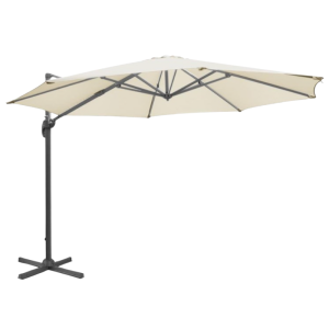 Versetzter Sonnenschirm Venice Rund 360° Creme - 3,5 m