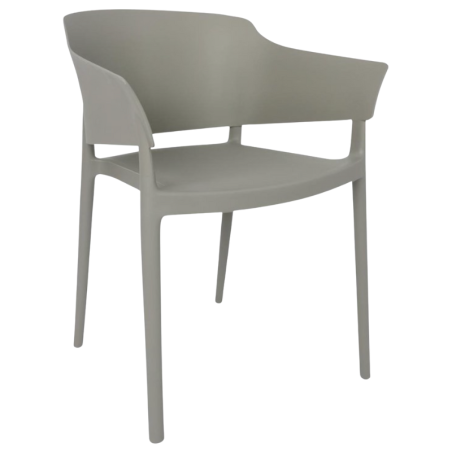 Lorenzo Café Grijze Fauteuils - Set van 2