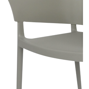 Lorenzo Café Grijze Fauteuils - Set van 2
