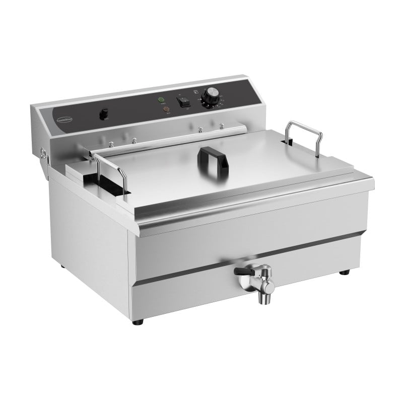 Friteuse Professionnelle avec Vanne de Vidange - 25 L - CombiSteel Friteuse Professionnelle avec Vanne de Vidange - 25 L - CombiSteel