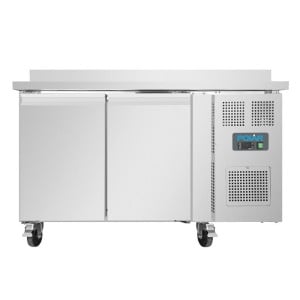 Positieve Koelwerkbank 2 Deuren Serie U met Opstaande Rand - 282L - Polar