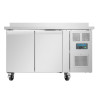 Positieve Koelwerkbank 2 Deuren Serie U met Opstaande Rand - 282L - Polar