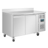 Positieve Koelwerkbank 2 Deuren Serie U met Opstaande Rand - 282L - Polar