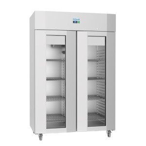 Negatieve Koelvitrine 2 Deurs Serie U 1400L - Polar